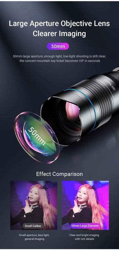 APEXEL 60X Mobile Phone Telescope Lens Astronomical Telephoto Zoom Lens With Extendable Tripod for iPhone Huawei All Smartphones