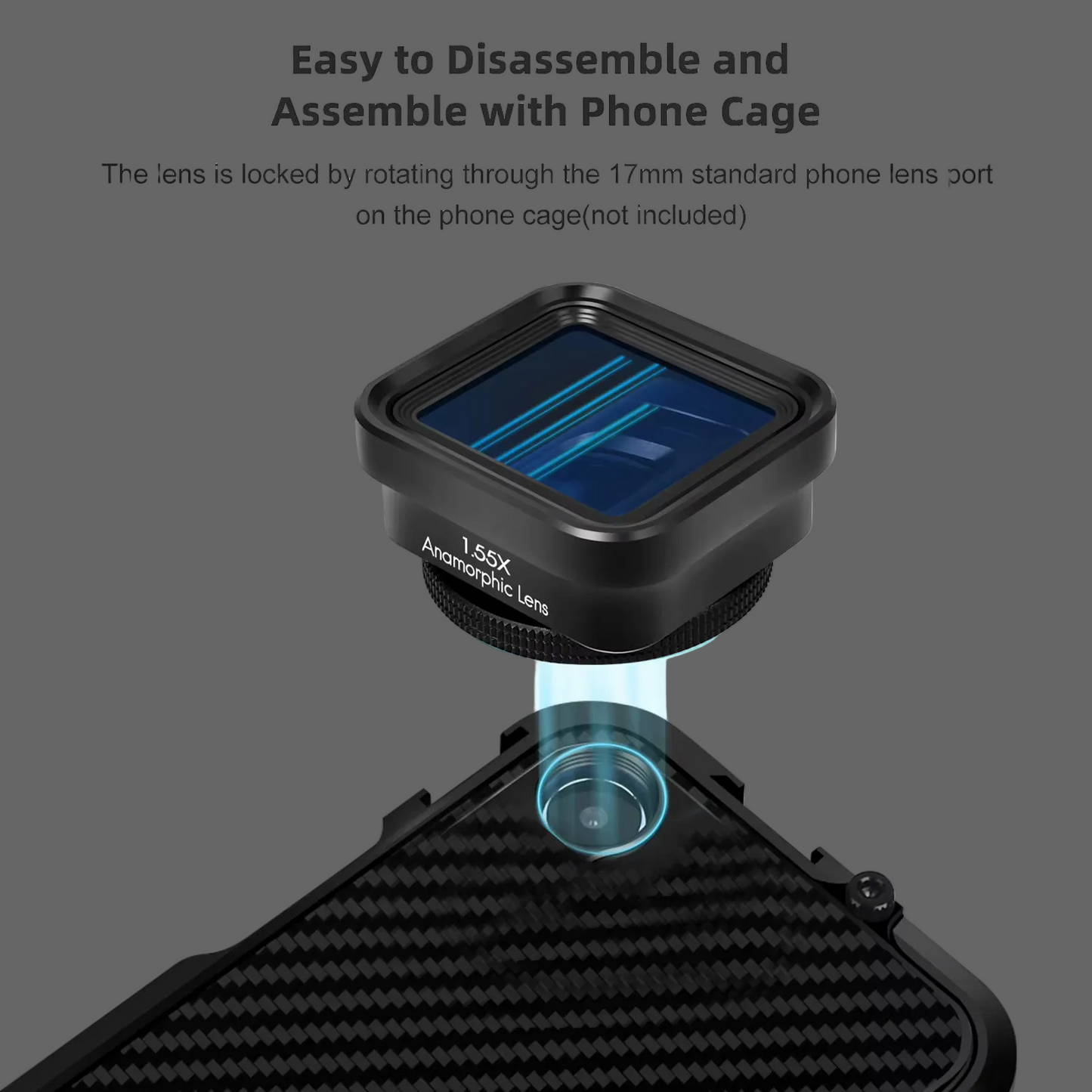 Anamorphic Movie Lens 1.55X Deformation Filmmaking